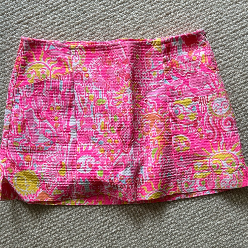 Lilly Pulitzer Pink and Yellow Skort